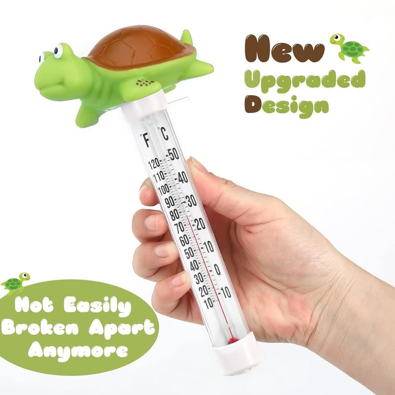 Inpool Floating Pool Thermometer, Large Display with String Easy to Read, Shatter Resistant, for Outdoor & Indoor Swimming Pools, Spas, Hot Tubs & Aquariums (Turtle) - Image 4